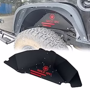 Longhorn JK Rear Inner Fender Kit - Steel Black