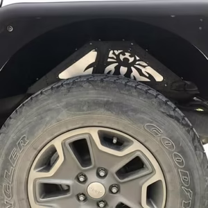 JK Rear Inner Fender Kit - Aluminium Vented Black