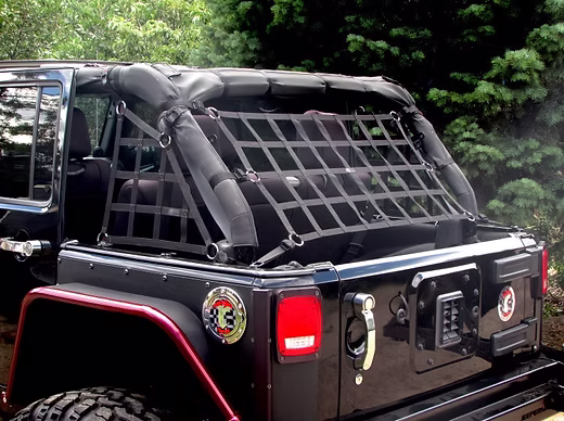 JK 4-Door 3-Piece Rear Cargo Netting Kit