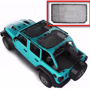 JL 2Dr / 4Dr Roof Top Sunshade Net (Front)