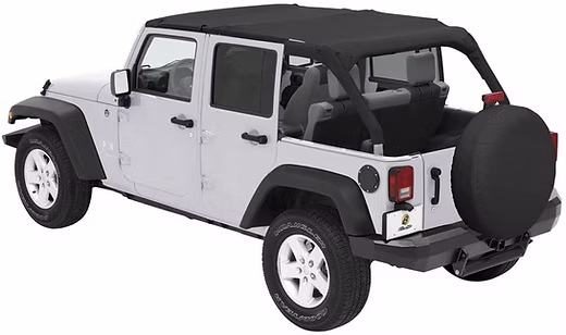 JK 4-Door Safari- Style Header Bikini Top