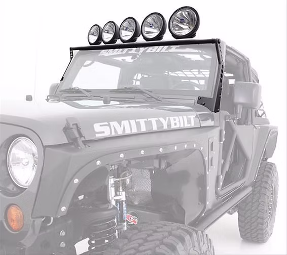 JK Windshield Top Spotlight Bar Light Mounting Bracket