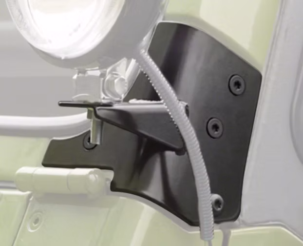 TJ Windshield Hinge Light Mount Brackets