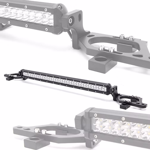 JL/JT 2-in-1 LEDLight Bar Hood Mount Brackets