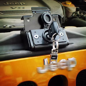 JK Intelligent Anti- theft Hood Lock for OE Grille