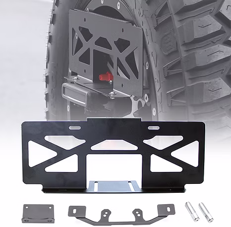 JL Spare Tire License Plate Mount Bracket