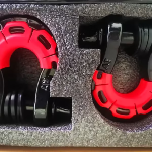 Black D-Ring Shackles 2 Pack