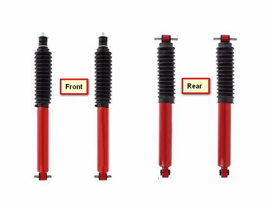 AL TJ 1-3″ Front & Rear 54mm  Shocks